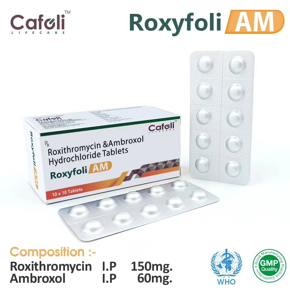 Roxithromycin Ambroxol tablet at best price